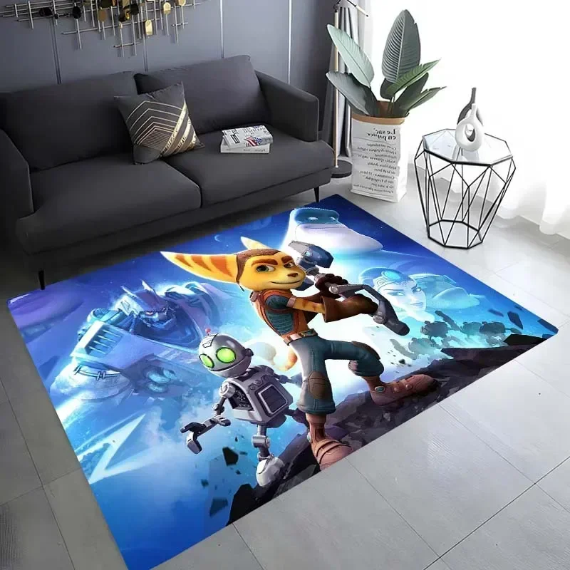 Ratchet & Clank game printing carpet  living room bedroom home decor garden lawn mat bathroom kitchen carpet birthday gift