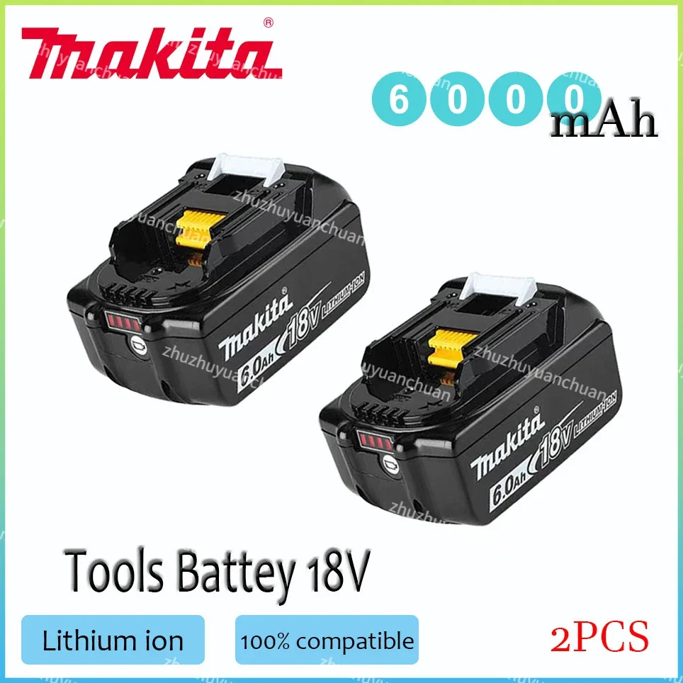 

Makita 18V 6000mAh Original With LED Li-ion for Makita BL1860B BL1860 BL1850 Makita Rechargeable Power Tool Battery