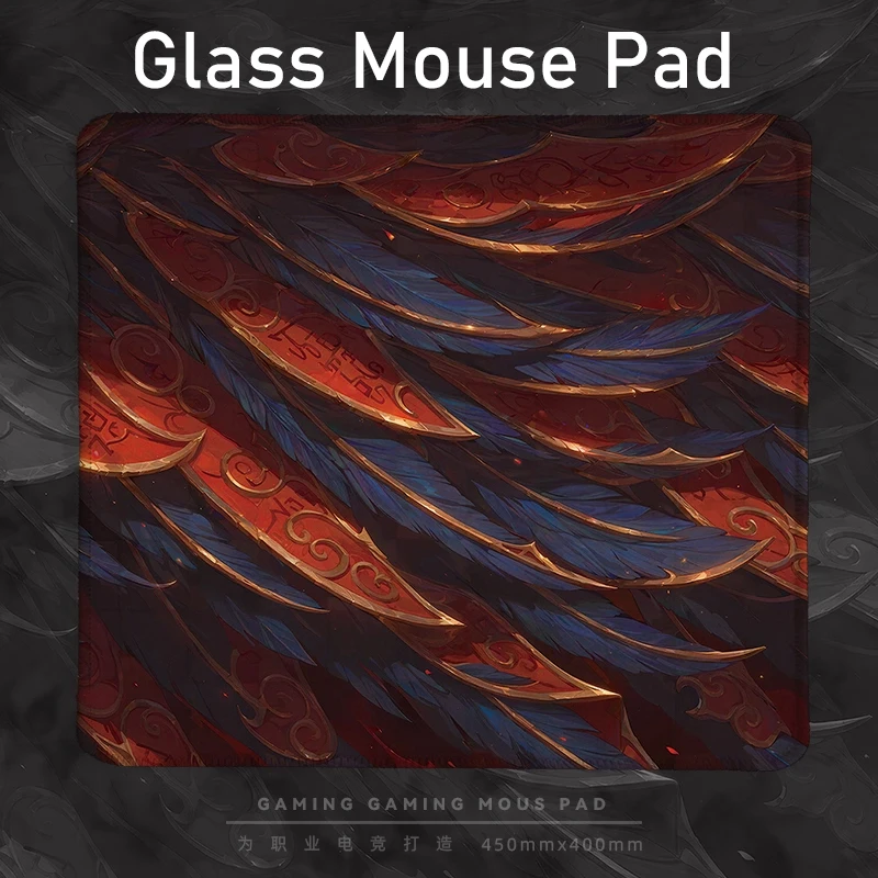 

Коврик для игровой мыши Luxury Wing Design Trend XXL Glass — powierzchnia из закаленного стекла премиум-класса для профессиональных игр FPS eSports и ПК