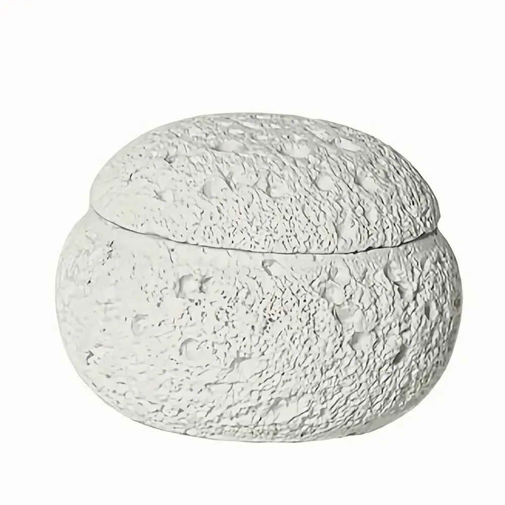 Meteorite Spherical Incense Burner Anti-Fly Ash Lid Matte Texture Fragrant Plate Photo Prop Multicolor Aromatherapy Ornament