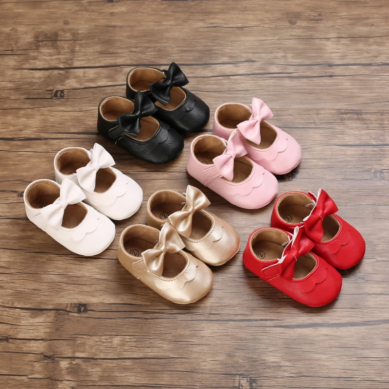 

Trendy Cute Bowknot Mary Jane Shoes for Young Ladies - Soft Sole, Comfortable, Closure, Geometric Pattern, Perfect for School an