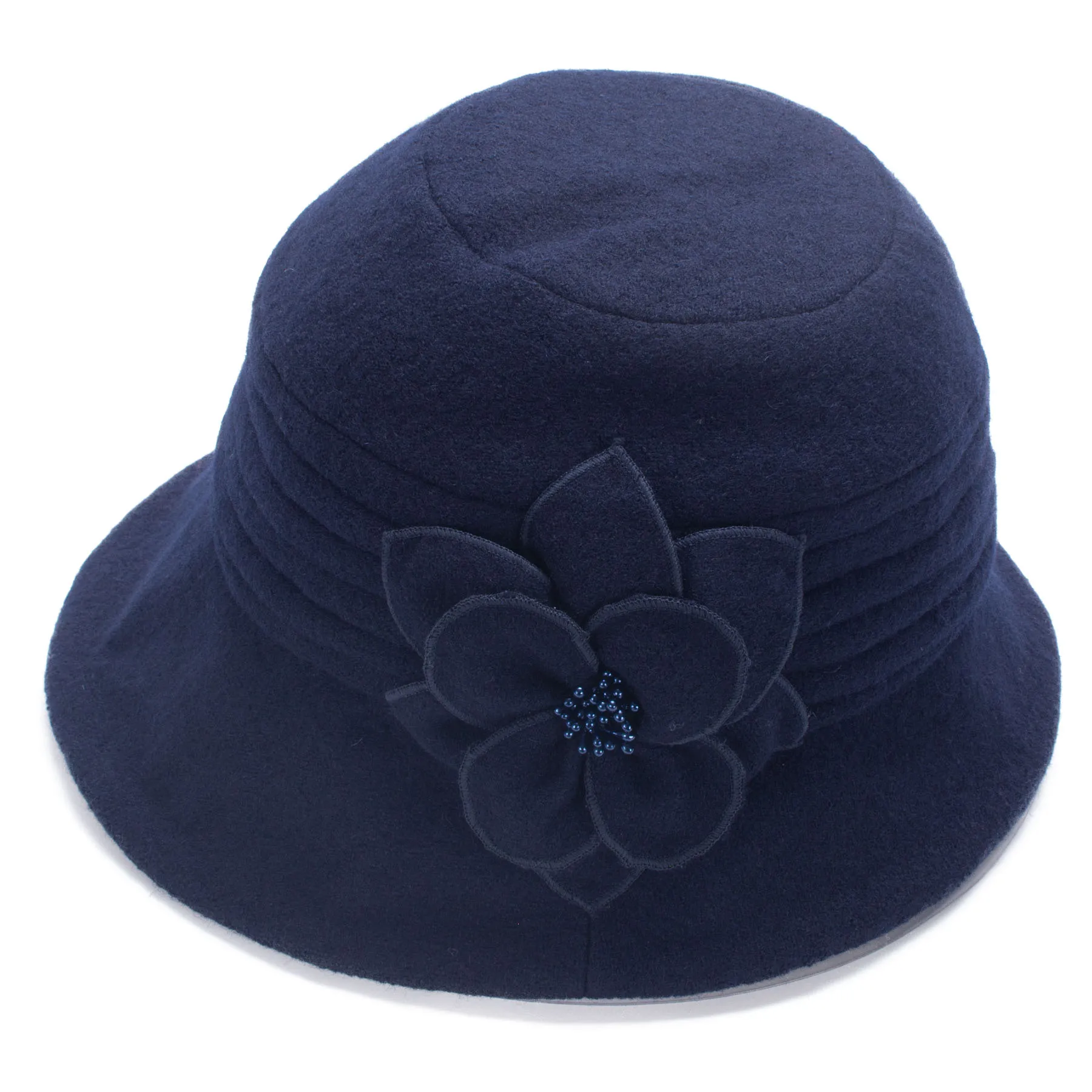 Lawliet Winter Hat for Women 1920s Gatsby Style Flower Warm Wool Beret Cap Beanies Cloche Bonnet Fedoras A299