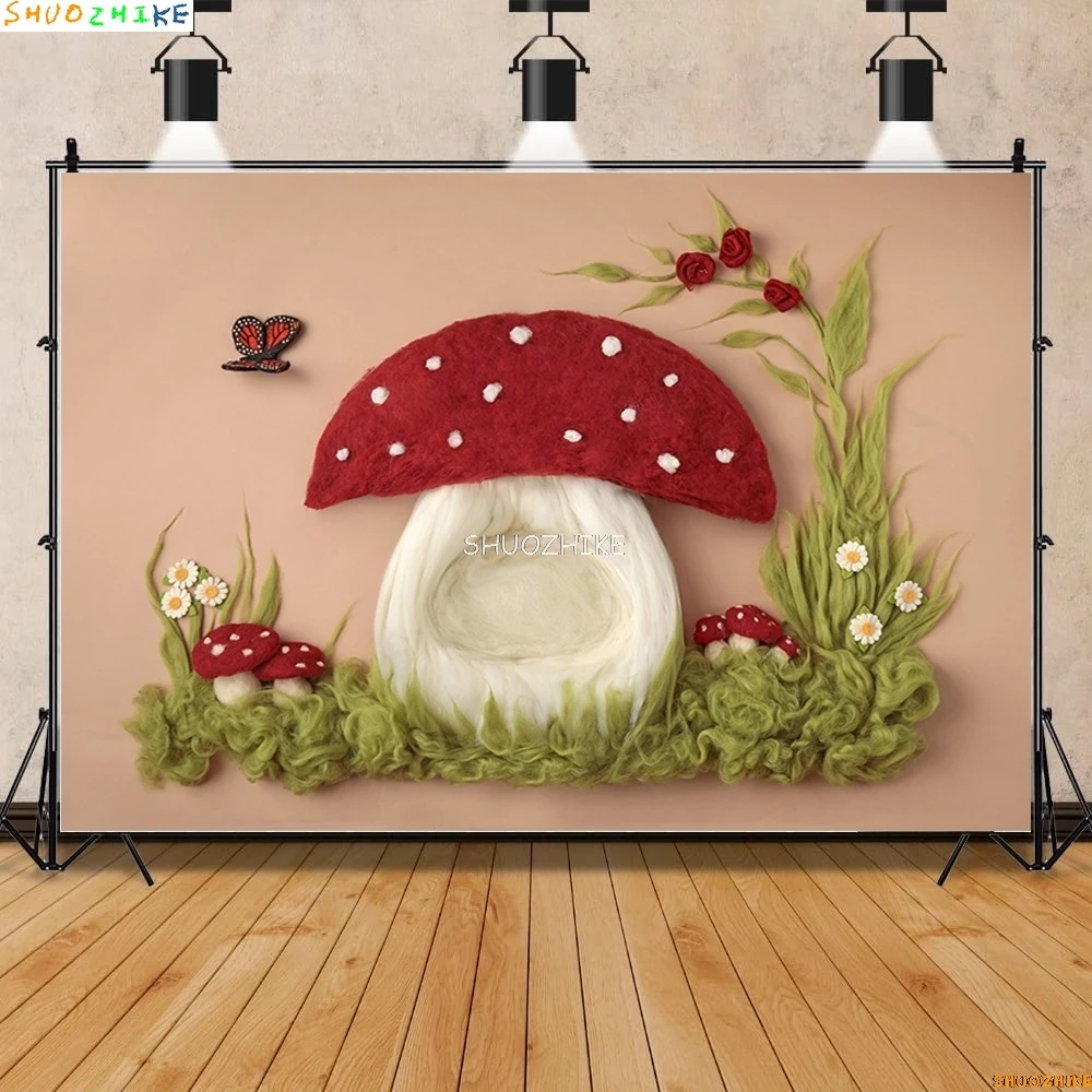 SHUOZHIKE حديثي الولادة صورة التصوير خلفية الزهور سوينغ عيد ميلاد الفن خلفية الطفل معرض الصور الدعائم BG-04