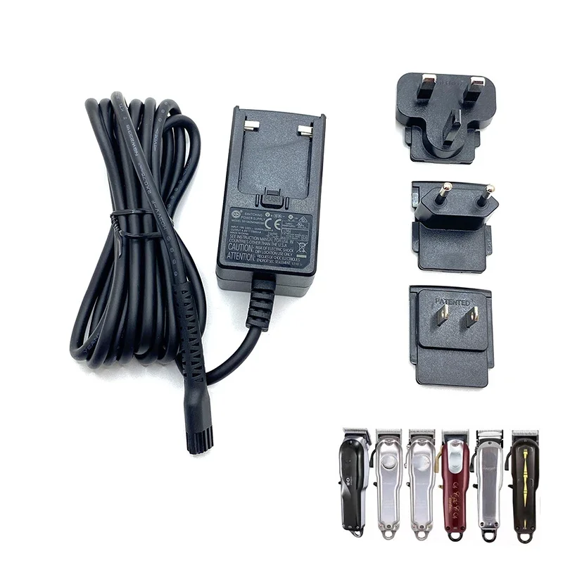 Professional EU,UK,US Charger Adapter Compatible with WAHL Hair Clippers 8148，8504，8591，8509，1919，2241，2240，8171 Trimmer