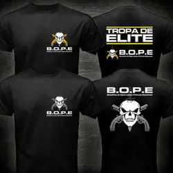 New Arrival BOPE Tropa De Elite Brazil Special Elite Forces Military Tshirt Men Two Sides Military Casual Summer Male Tee Tops