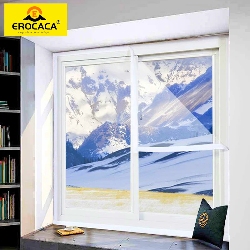 

EROCACA Winter Window Shrink Heat Insulation Film Indoor Windproof Warm Self-Adhesive For Energy Saving Clear Soft Glass Film