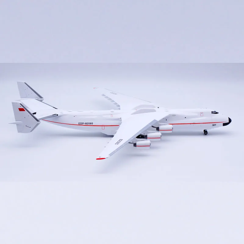 Lh21225 Gelegeerd Verzamelvliegtuig Cadeau Jc Vleugels 1:200 Antonov An-225 "Rode Lijn" Diecast Vliegtuig Jet Model CCCP-82060 Met Standaard