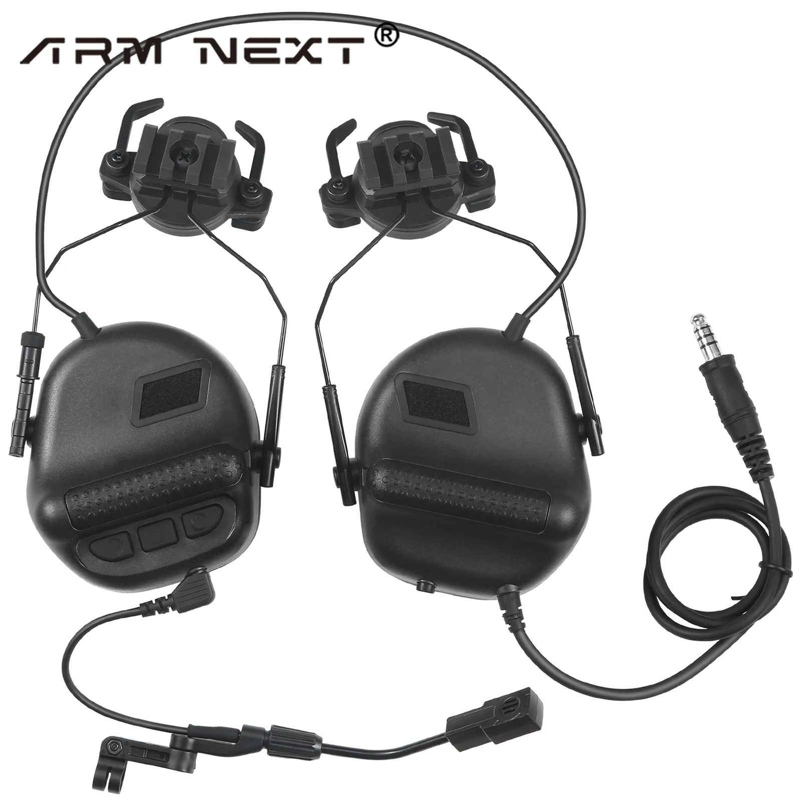 ARM NEXT F20 Tactical Helmet Headphones/Military Helmet Earmuff/Electronic Hearing Protection/Hunting Noise Reduction