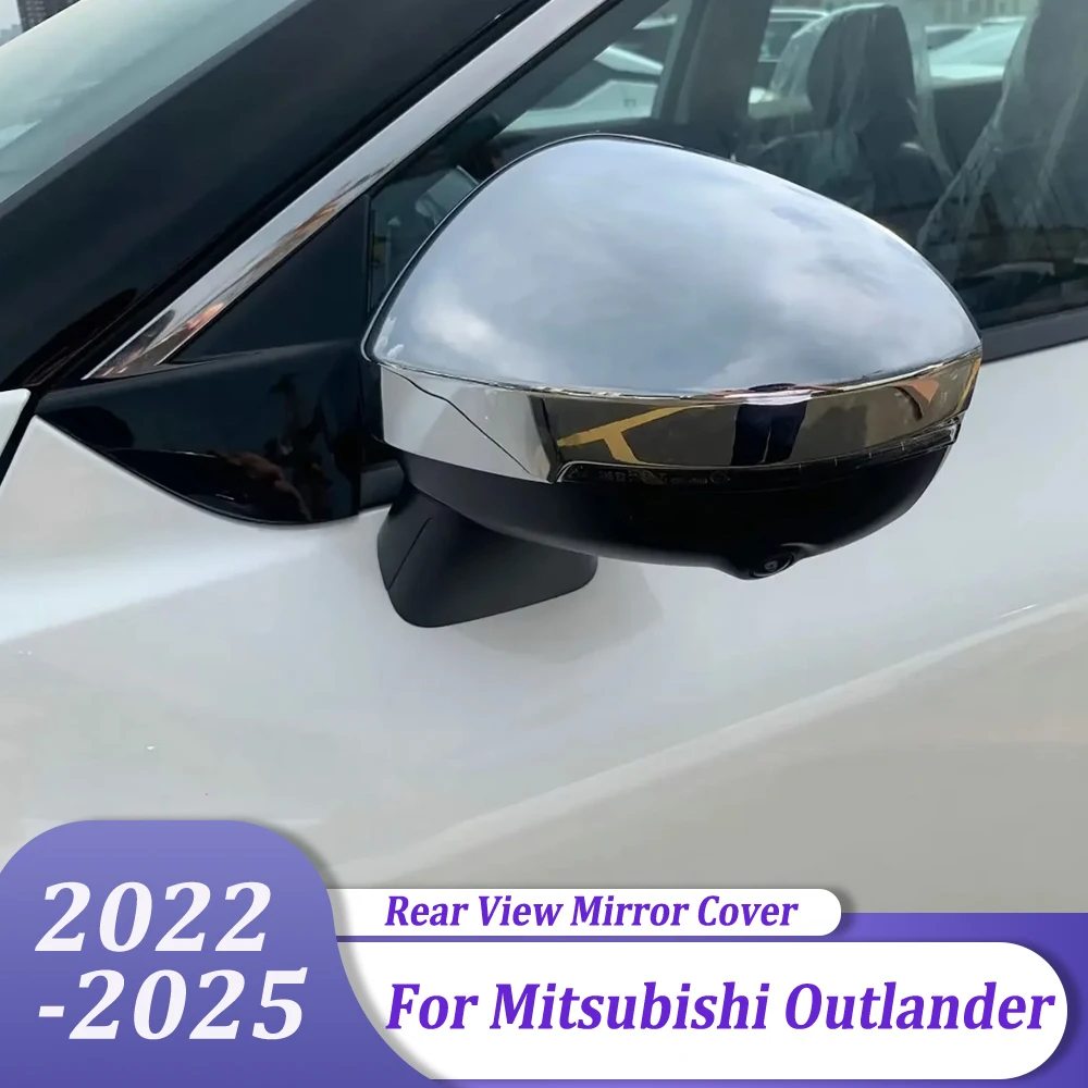 

Car Exterior Accessories Side Door Mirror Cover Trim Rearview Mirrors Cap Molding For Mitsubishi Outlander 2022 2023 2024 2025
