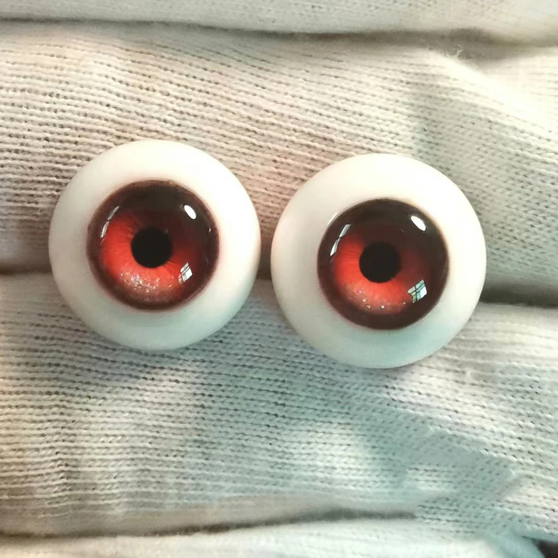Harz Augen Puppe Augapfel Blau Rote Augen Puppe Zubehör Für 1/6 1/8 1/3 BJD Puppe DIY Handgemachte Augapfel 10mm/12mm/14mm/16mm/18mm – Detail 1