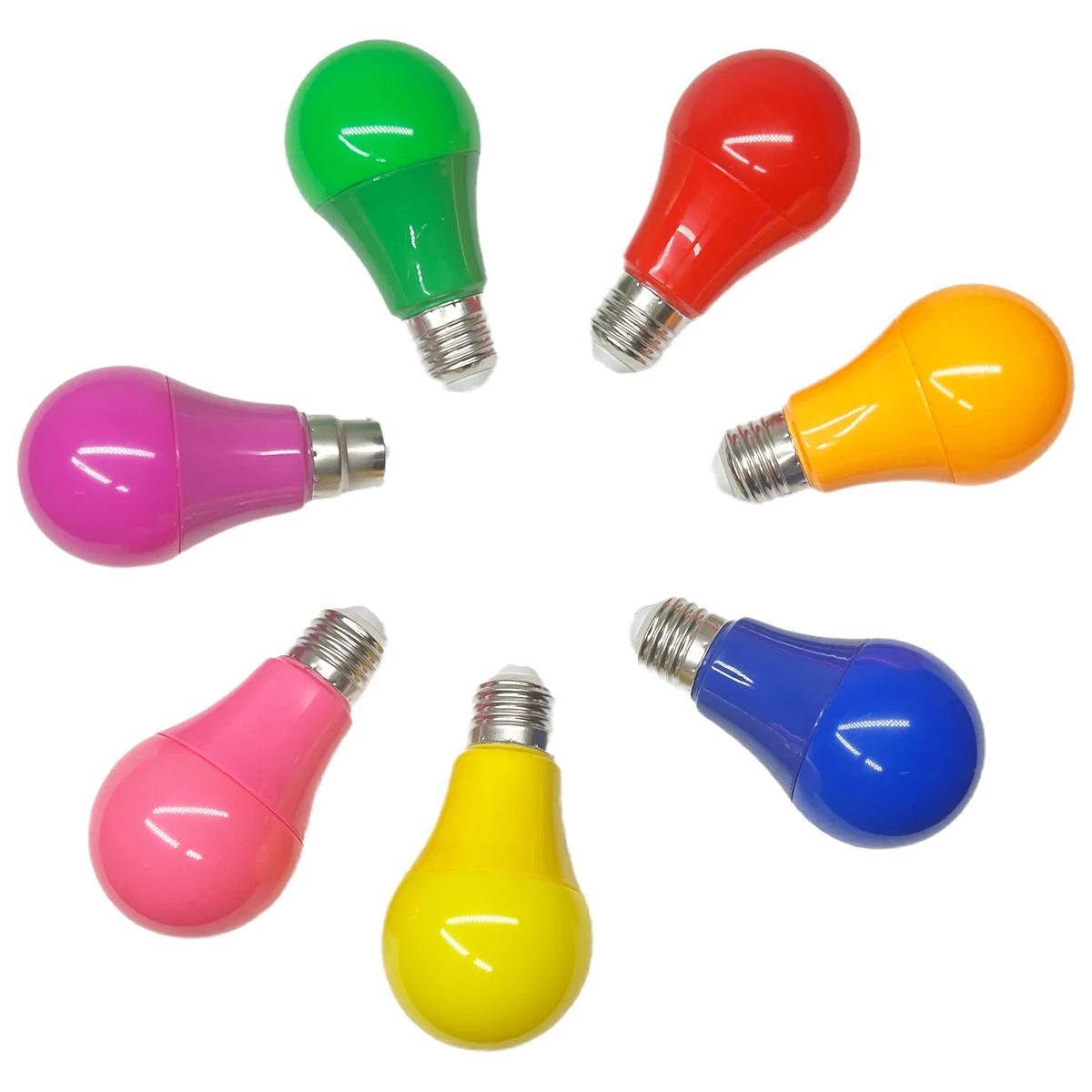 

5W E27 LED Globe Bulb A60 Multicolor Atmosphere Lamp Red Blue Yellow Green Pink Purple Orange Light for Home Party Decor