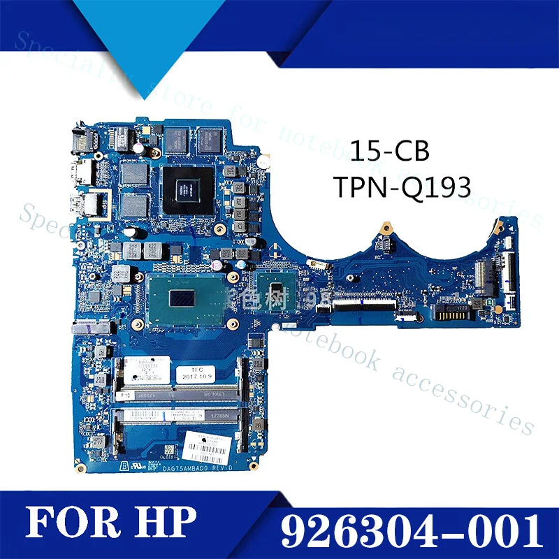 

A+ For HP Light Shadow Wizard 3 15-CB TPN-Q193 motherboard DAG75AMBAD0 926304-001