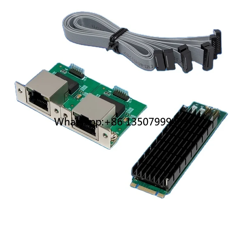 

M.2 B+M I350-T2 Dual Port 10/100/1000Mbps Internal Ethernet PCI RJ45 Network Card for Server in Stock