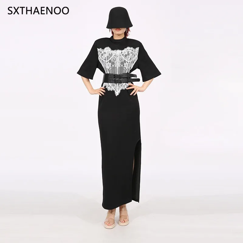 

sxthaenoo vestidos para mujer balck dress long dresses ropa de mujer party summer largos robes longues verano elegantes 2025