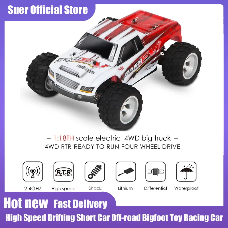 Wltoys A979 A979-A A979-B RC Car 70km/h High Speed Crawler 1/18 Electric 4WD Shock Truck 2.4G Remote Control Car Waterproof Toys