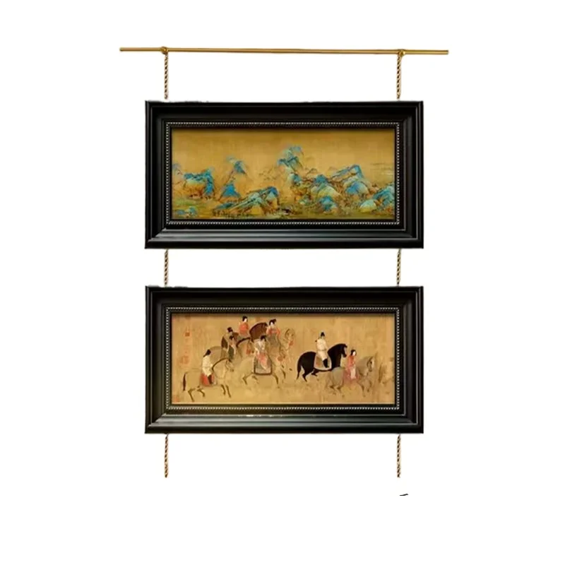 Dispositivo per appendere la pittura in ottone, pittura per appendere la pista, pittura decorativa retrò francese, sala espositiva per pittura artistica