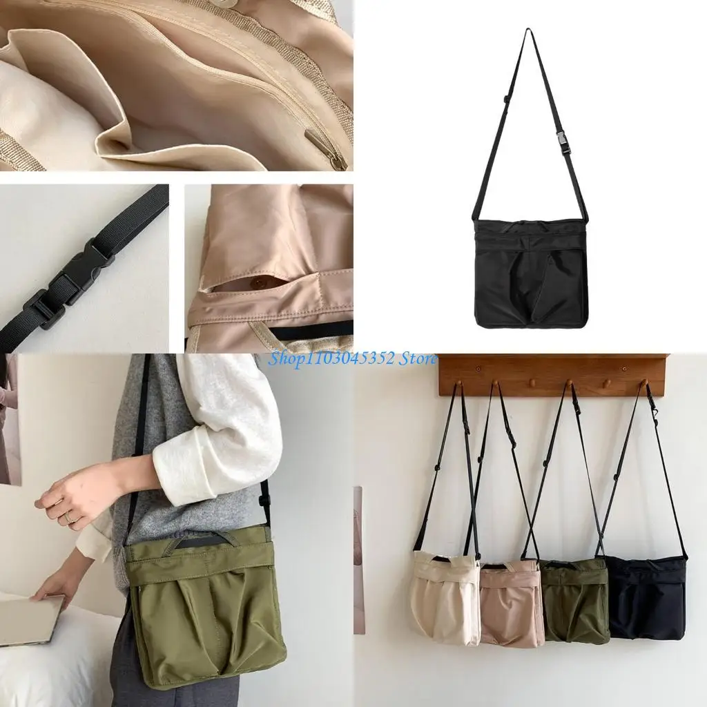

A3PE Unisex Nylon Bag для Spring 2025 Стильные пакеты с наплечником с регулируемым ремешком просторные отсеки