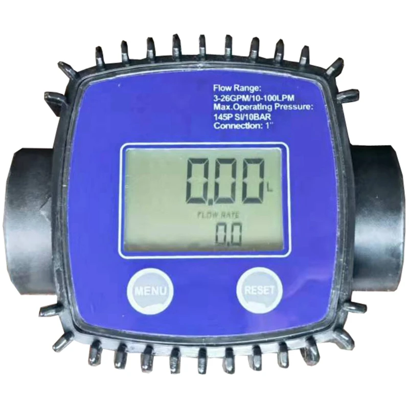 Turbine Oil Fuel Flow Meter K25 Water Flow Meter LCD Flow Meter Pipeline Liquid Flow Meter Sensors 2.3-3.3V