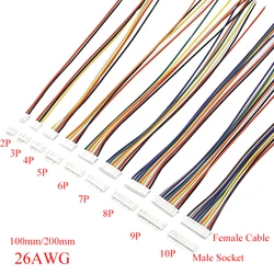 5Sets JST 2.0mm Mini Small Micro PH2.0 Male Female Connector 2/3/4/5/6/7/8/9/10 Pins Plug With terminal Wires Cable Socket 26AWG