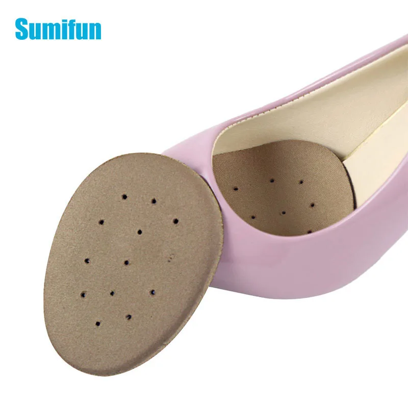 2Pcs/Pair High Heels Wear Pad Forefoot Damping Non-slip Sticker Thickened Elasticity Sponge Insole Pain Relief Foot Health Care