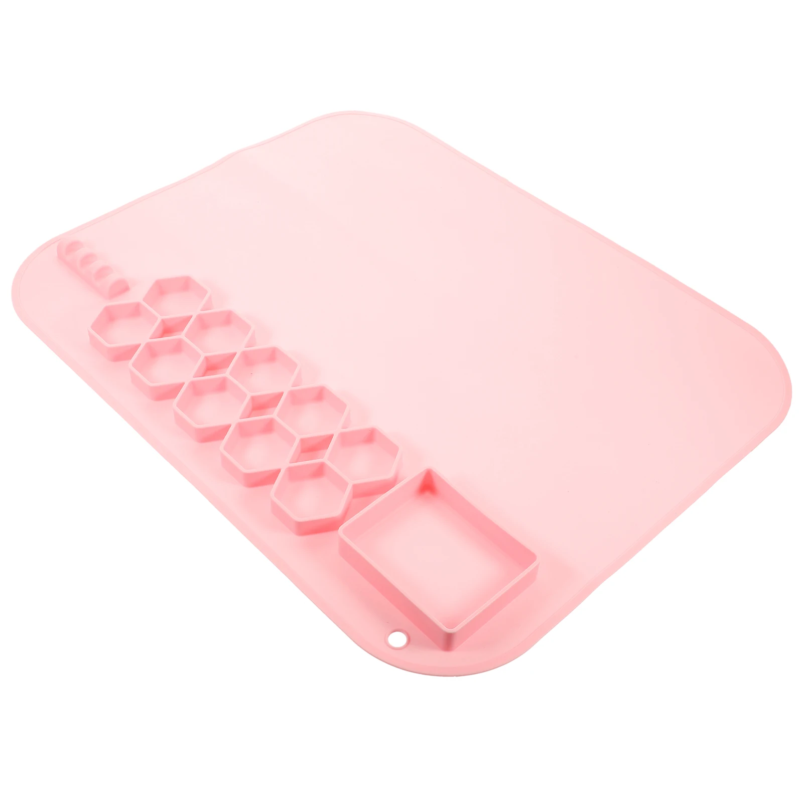

Flexible Silicone Painting Mat 6mm Thick DIY Crafts Resin Clay Waterproof Reusable Craft Sheet Suction Cups Foldable for Art