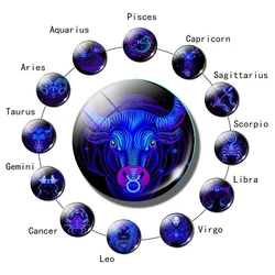 Taurus Fridge Magnet Sign of The Zodiac Refrigerator Stickers Magnetic 12 Constellation Aries Gemini Pisces Capricorn Star Sign