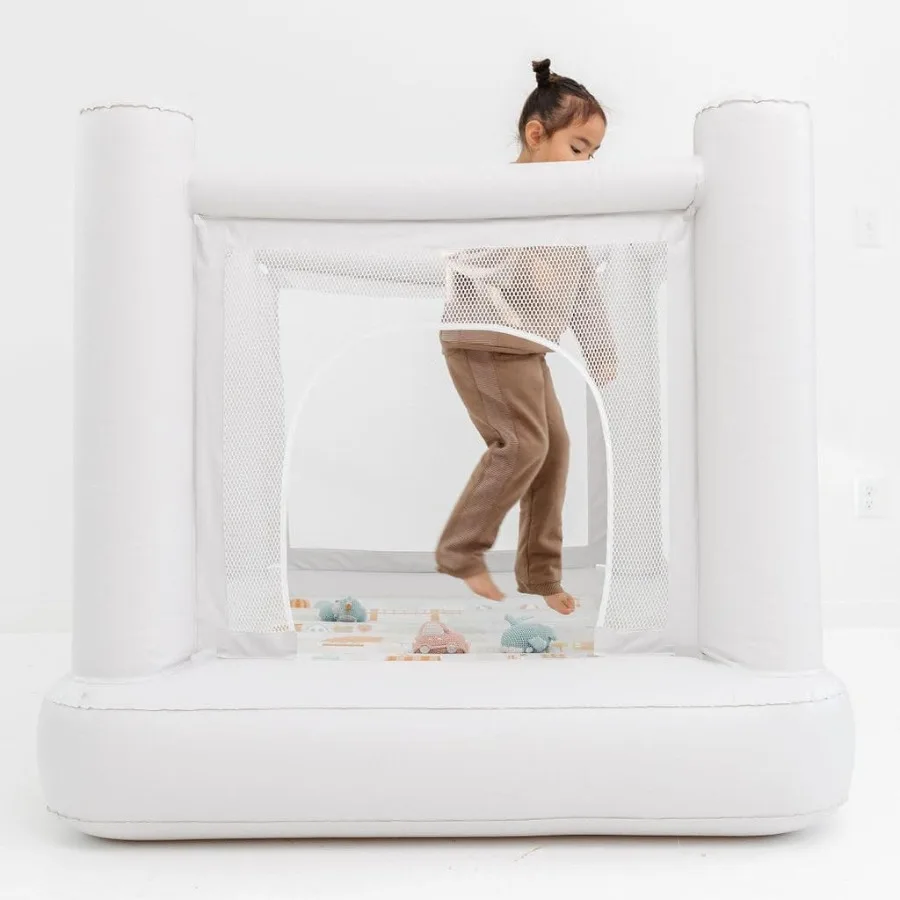 ミニシティインフレータブルバウンスハウス、屋内遊び用ジャンプハウス、幼児・子供向け（3～6歳）用バウンシーキャッスル、簡単設置＆収納