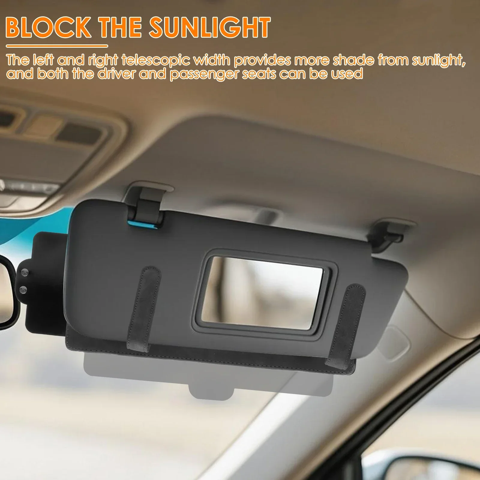 Universal Car Sun Visor Extender Anti-glare UV Adjustable Sun Blocker Car Sun Windshield Sunshade Cover Truck Auto Accessories