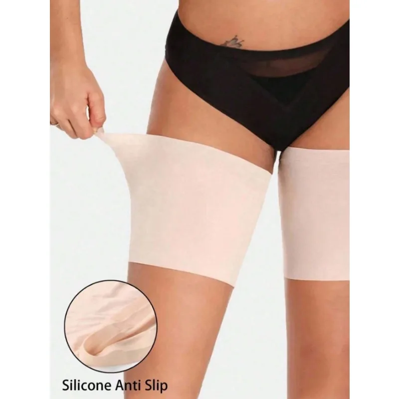 Women Anti-Friction Thigh Bands High Elastic Silicone Non-Slip Protective Leg Straps Anti-Scratch Comfortable Thigh Bands