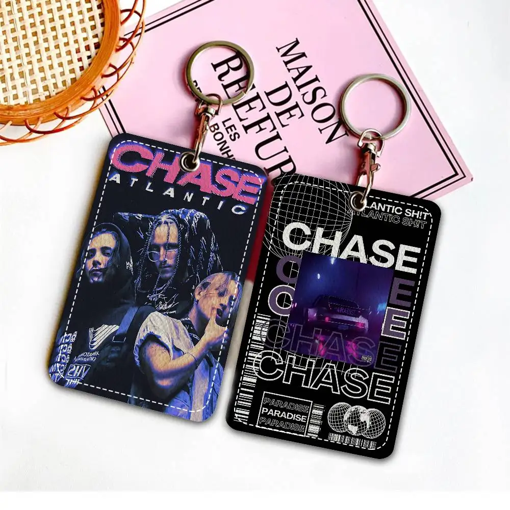 singer group C-Chase Atlantic music Album Keychain Card Holders Keyring Bank Bus ID Credit Cards Key Ring Chains