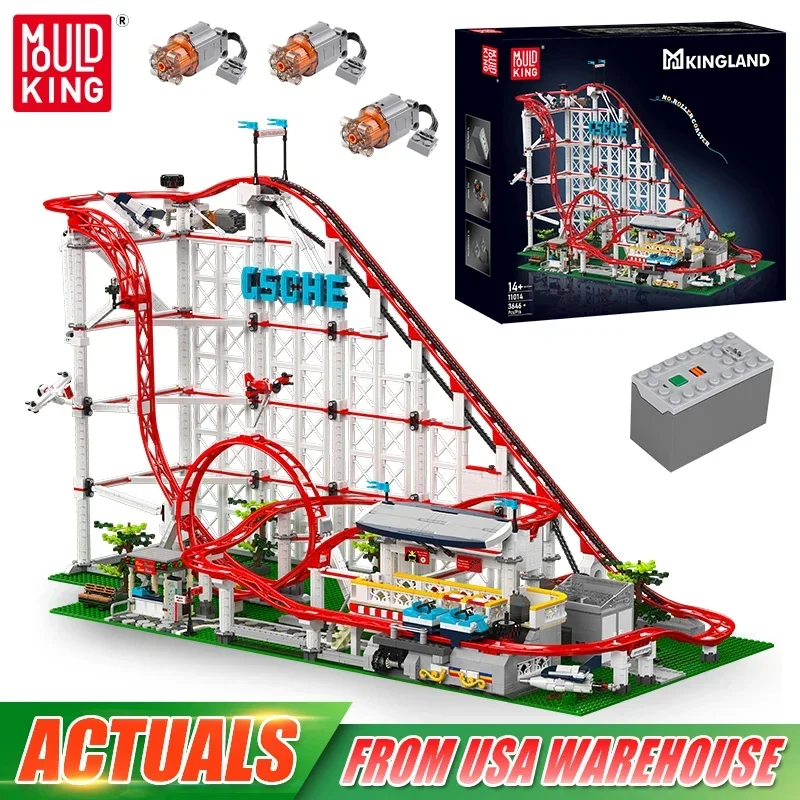 

Motorized Roller Coaster Building Blocks 3646Pcs Toy Model Boy Christmas Gift