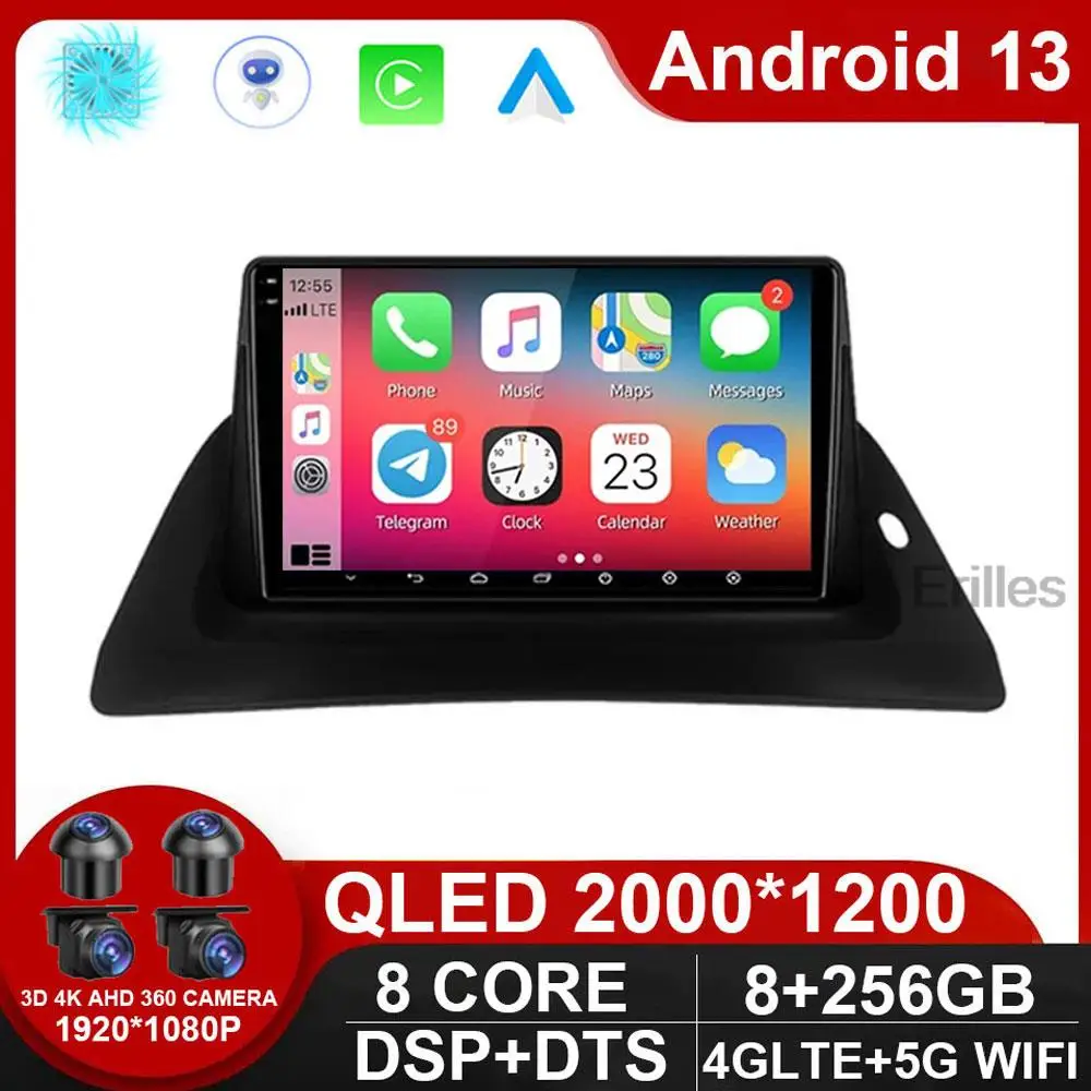 Carplay Android 13 2 din Android 12 Car Radio For Renault Kangoo 2015-2018 android auto gps radio stereo video multimedia player