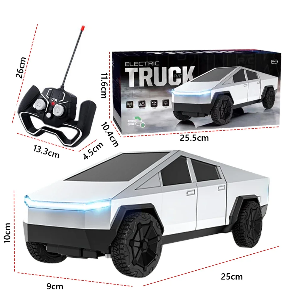 Tesla Cybertruck RC Car ของเล่นรีโมทคอนโทรลแบบชาร์จไฟได้ ของขวัญสําหรับเด็ก 6+