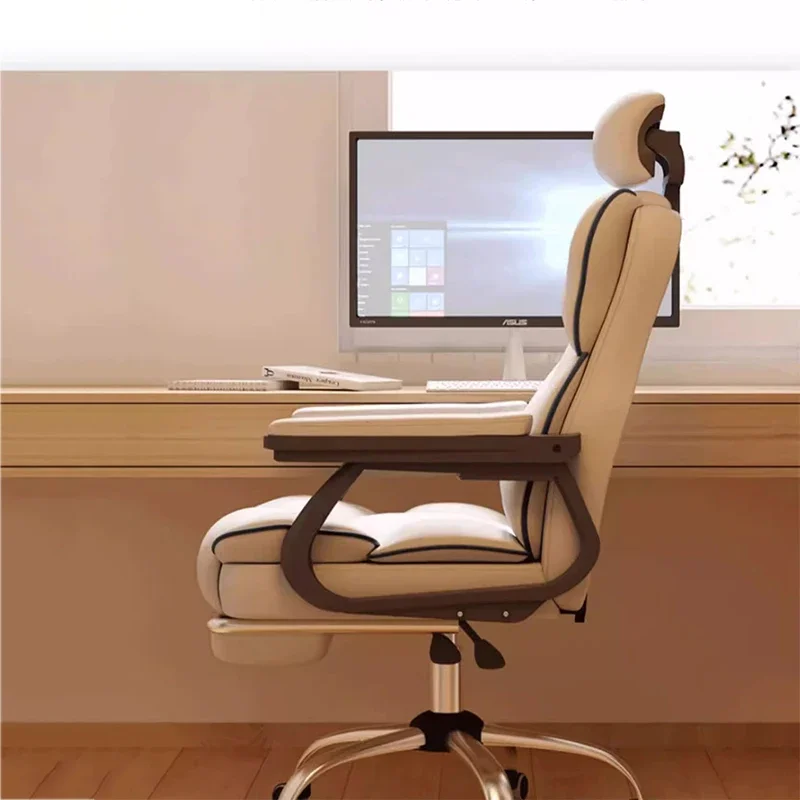 Recliner Computer Chair Ergonomic Work High Back Office Lazy Comfortable Accent Chair Kneeling Cadeira De Escritorio Furniture