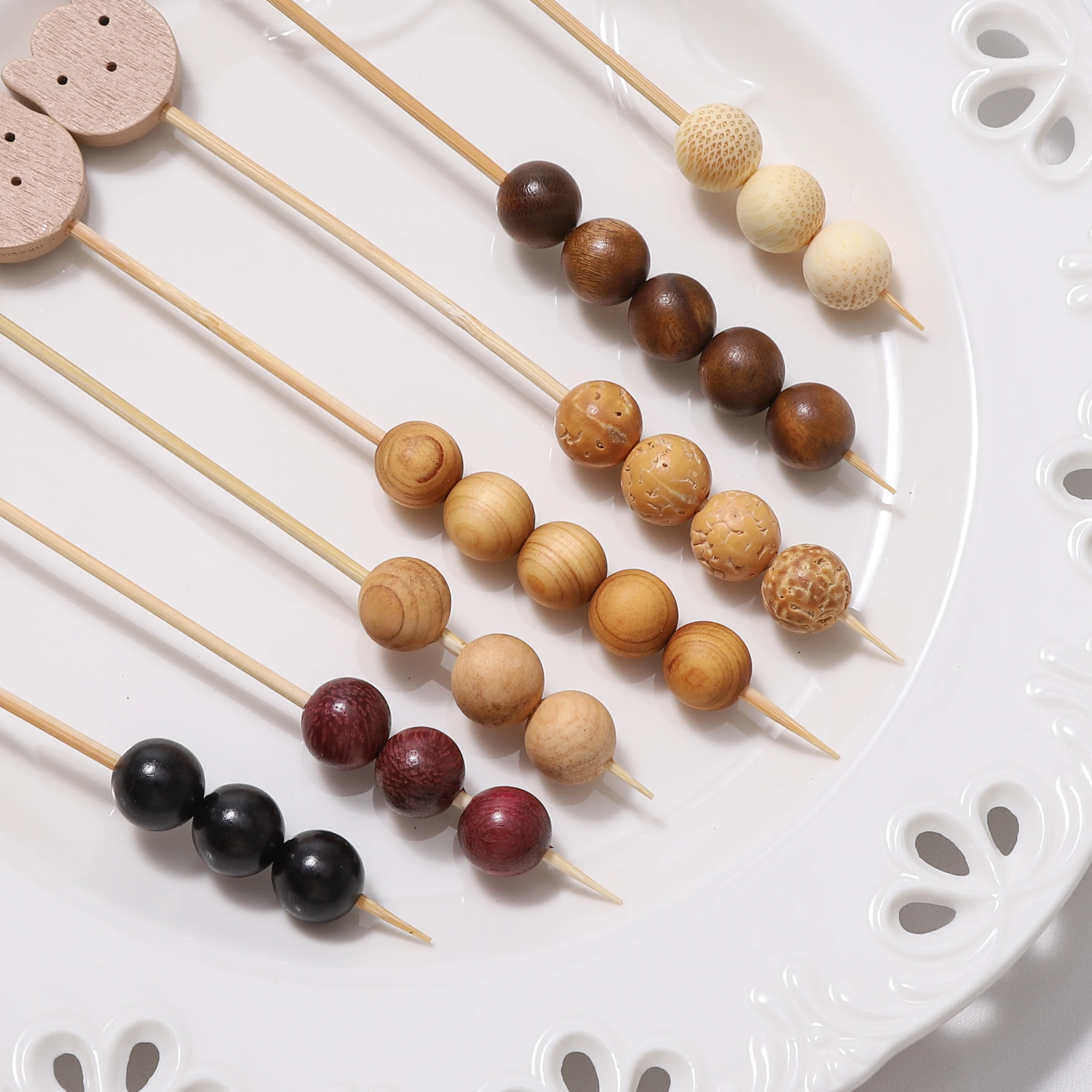 10mm 10/30Pcs/lot Natural Wooden Beads Round Wood Loose Spacer Beads For Jewelry Making DIY Bracelets Handmade Accessories
