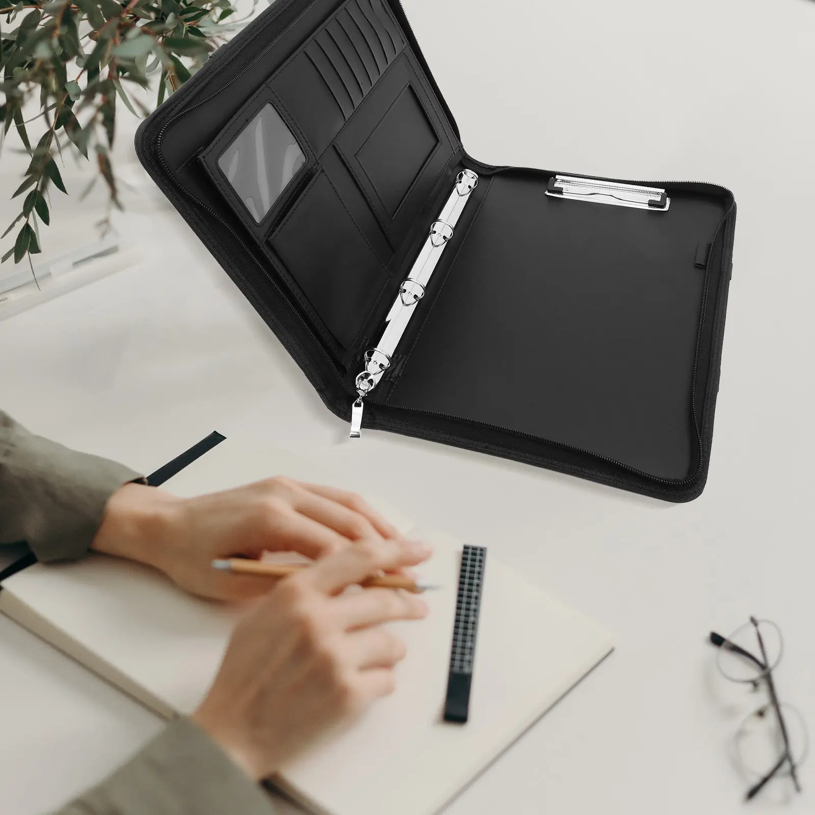 

Сумка для документов формата А4 из оксфордской ткани на молнии, вместительный органайзер для файлов, портативная папка для документов, сумка для хранения документов для бизнеса