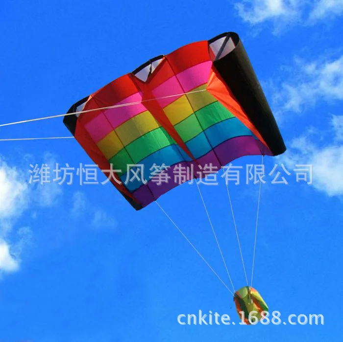 Weifang Kite W230xH110cm Regenboog Vleugels Zacht/Semi Zacht Kite Professionele Kwaliteit Kite Stof Vriend Verjaardagscadeau