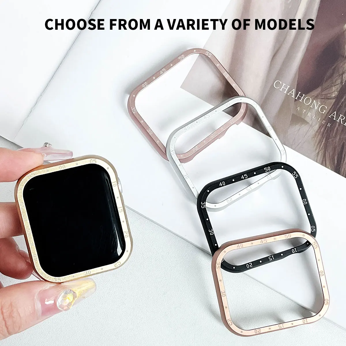 

Цифровой алюминиевый телефон для apple watch, 44 мм, 45 мм, 41 мм, 987, 38 мм, 42 мм, 321 металлическая рамка, защитная фотография, 44мм, 40мм, 654se, Противоударная фотография