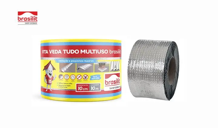 AUTOADHESIVE MULTIUSE TAPE 10CMX10M BRASILIT