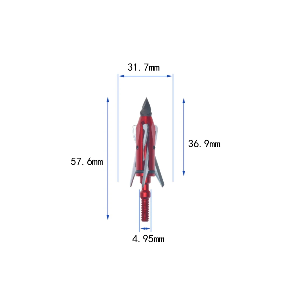 3 - 6 Archery Broadhead 100grain Arrowheads 2