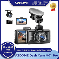 AZDOME M01 Pro Dash Cam 1080P 3'' IPS Screen Night Vision Car Camera Loop Recording G-sensor Audio Recording Car Driving Recorde