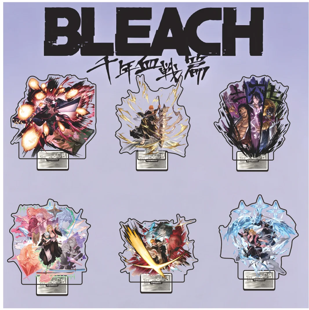 TV Anime BLEACH Thousand-Year Blood War Acrylic Keychain Desk Decorations Home Accessories for Fans Stand