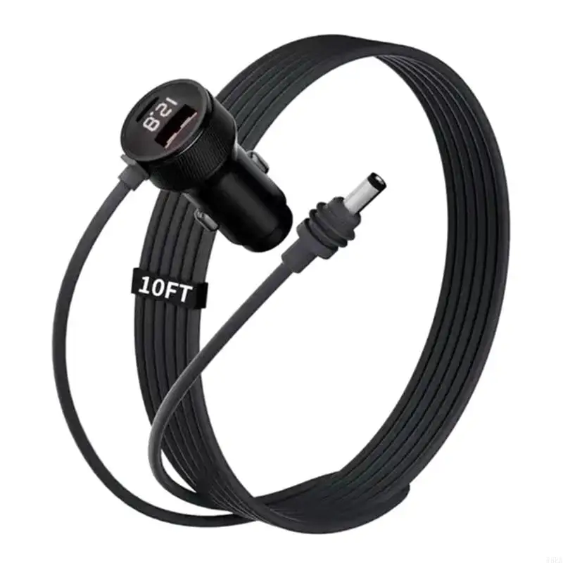 T5EA自動充電アダプターカー充電ケーブルデジタルディスプレイ充電付き