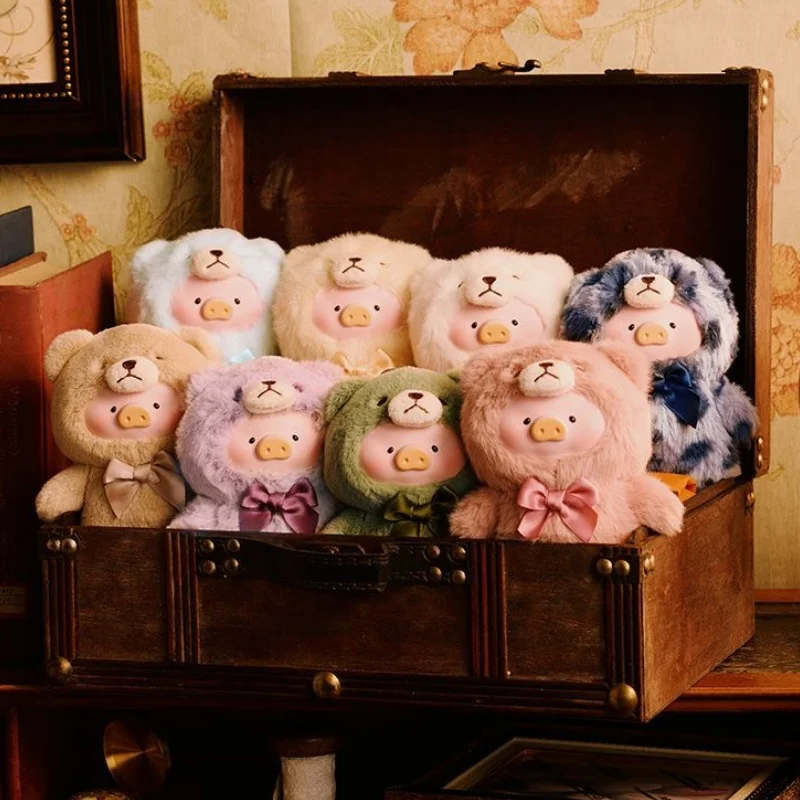 Nowa puszka świnka zabawki pudełko z niespodzianką Vintage Teddy Toy Store Teddy Lulu, tajemnicze pudełko, pluszowy wisiorek, kolekcjonerska zabawka dekoracja stołu