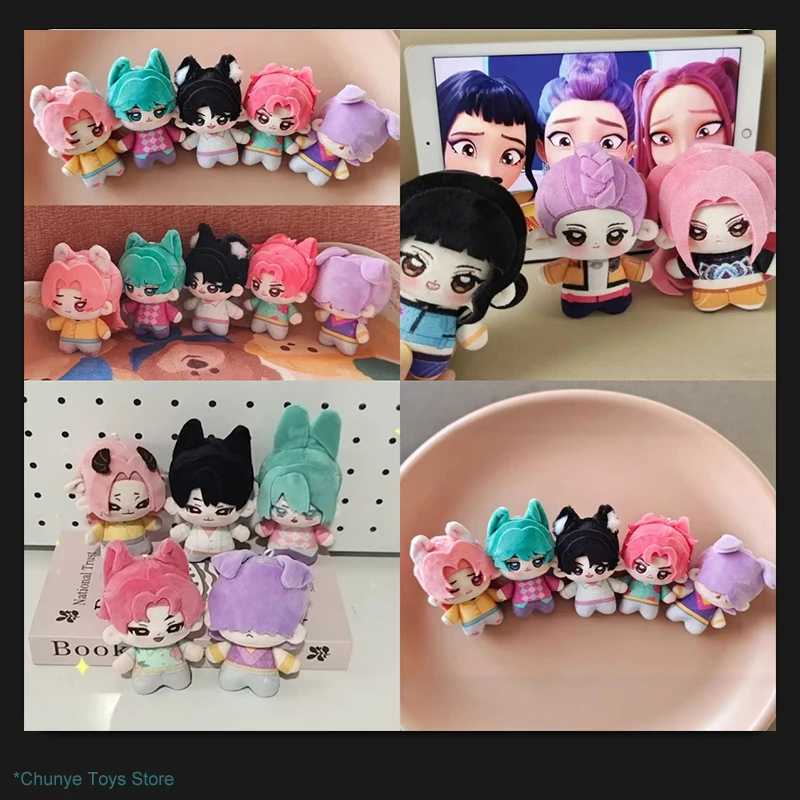 

10cm Kpop Demon Hunters Plush Doll Set - Rumi Mira Zoey Saja Jinu Abby - Mystery Romance Baby Doll Toy Gift For Boys Hot Toys