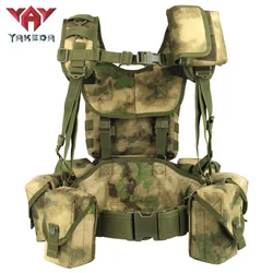 YAKEDA Tactical Vest MOLLE System 1000D Polyester Quick Drying Field Bellyband Breathable And Wear-resistant Camouflage Vest