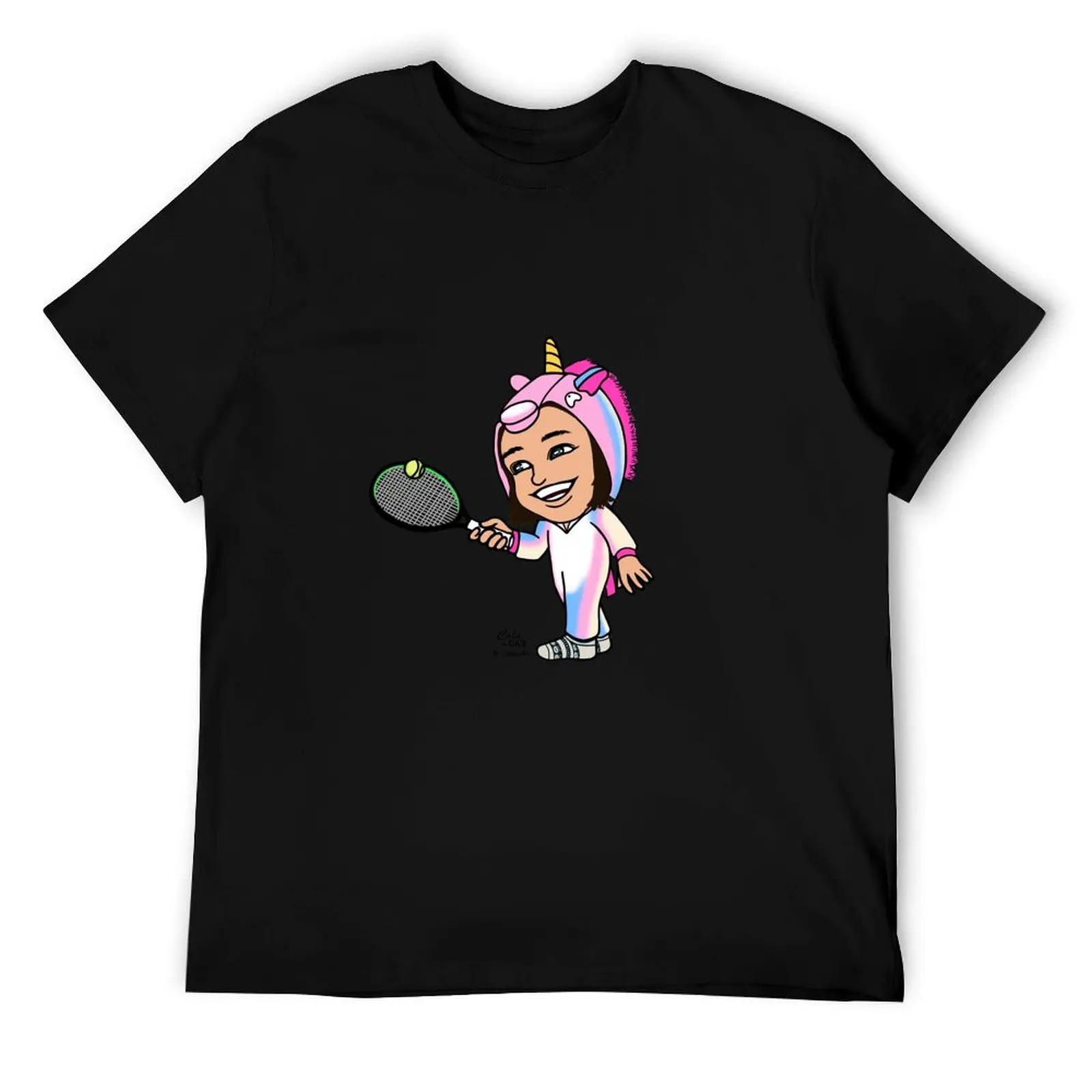 

Iga Swiatek Volley Wall Unicorn T-Shirt t shirts for man cotton soft t shirt man designer T-Shirt