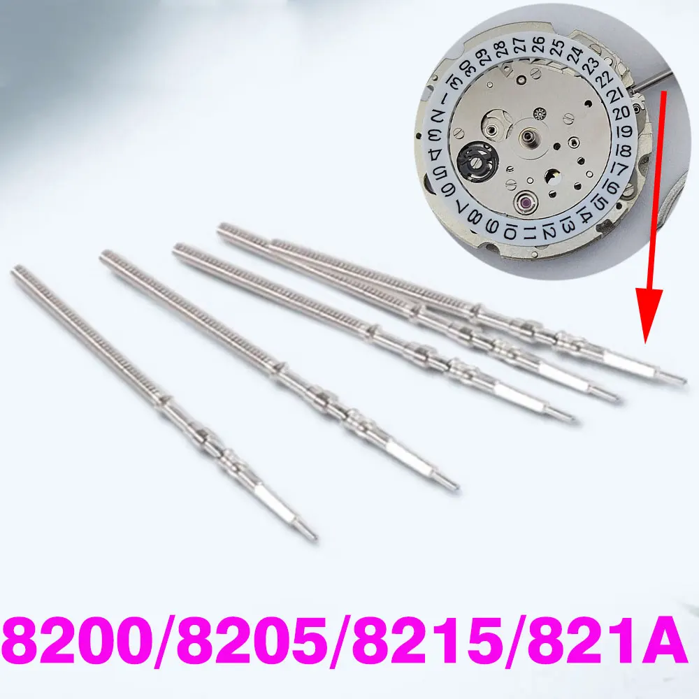 5Pcs Movement Watch Steel Stem Crown Kit Watch Of Parts MIYOTA8200/8205/8215/821A Movement Watch Stem Spare Parts