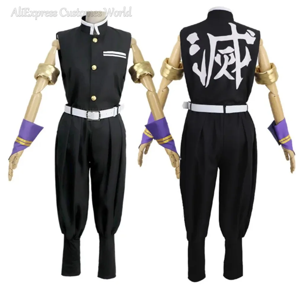 Anime Demon Uzui Tengen Cosplay Costume Disguise Fantasy Roleplay Tengen Uzui Outfits Adult Men Cosplay Male Men Halloween Party