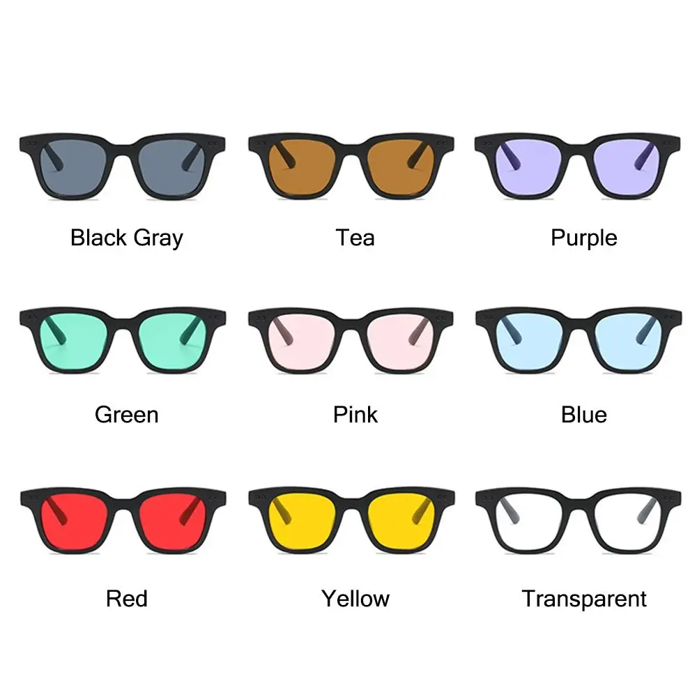 

Ретро красочные солнцезащитные очки в квадратной оправе, летние роскошные солнцезащитные очки с океанскими линзами, очки с защитой от ультрафиолета для женщин и мужчин